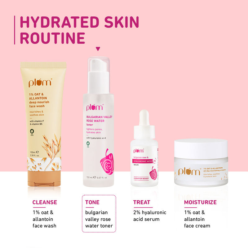 Bulgarian Valley Rose Water Alcohol-Free Spray Toner With Hyaluronic Acid- Hydrates & Refreshes