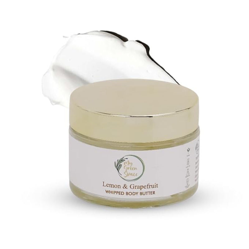 Lemon Grapefruit Body Butter, Deep Moisturizing, Brightening & Nourishing Cream