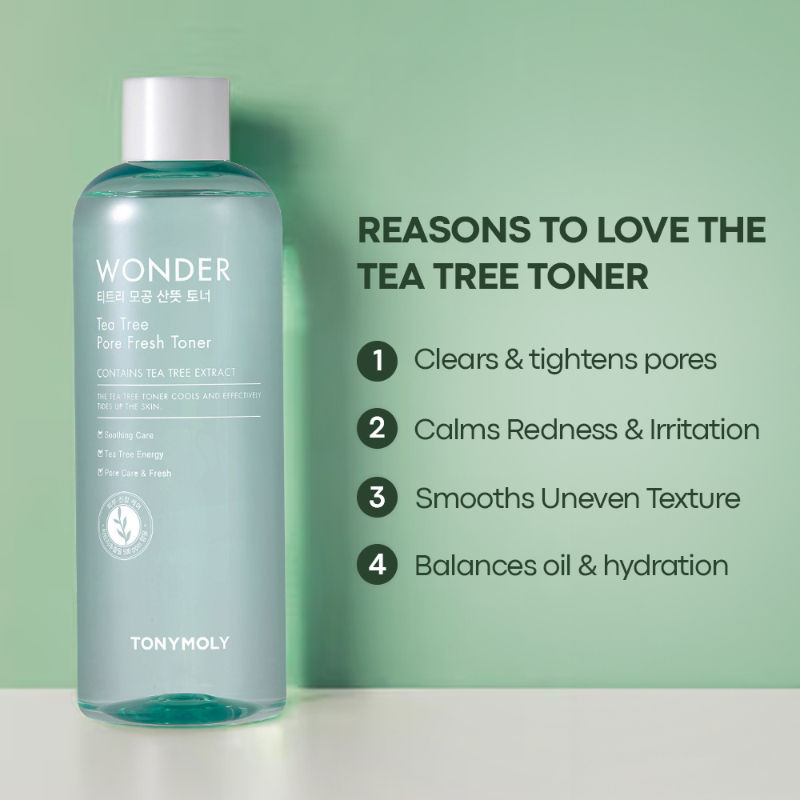 Korean Wonder Tea Tree Pore Fresh Toner to Soothe & Control Oily Skin
