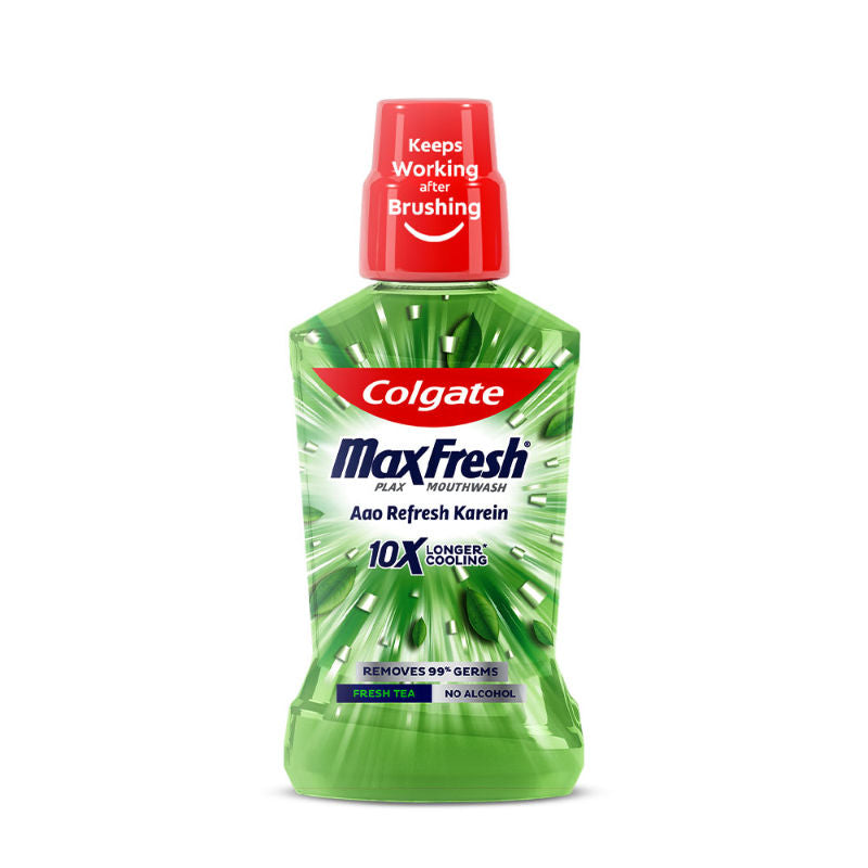 Maxfresh Plax Antibacterial Mouthwash, Fresh Tea