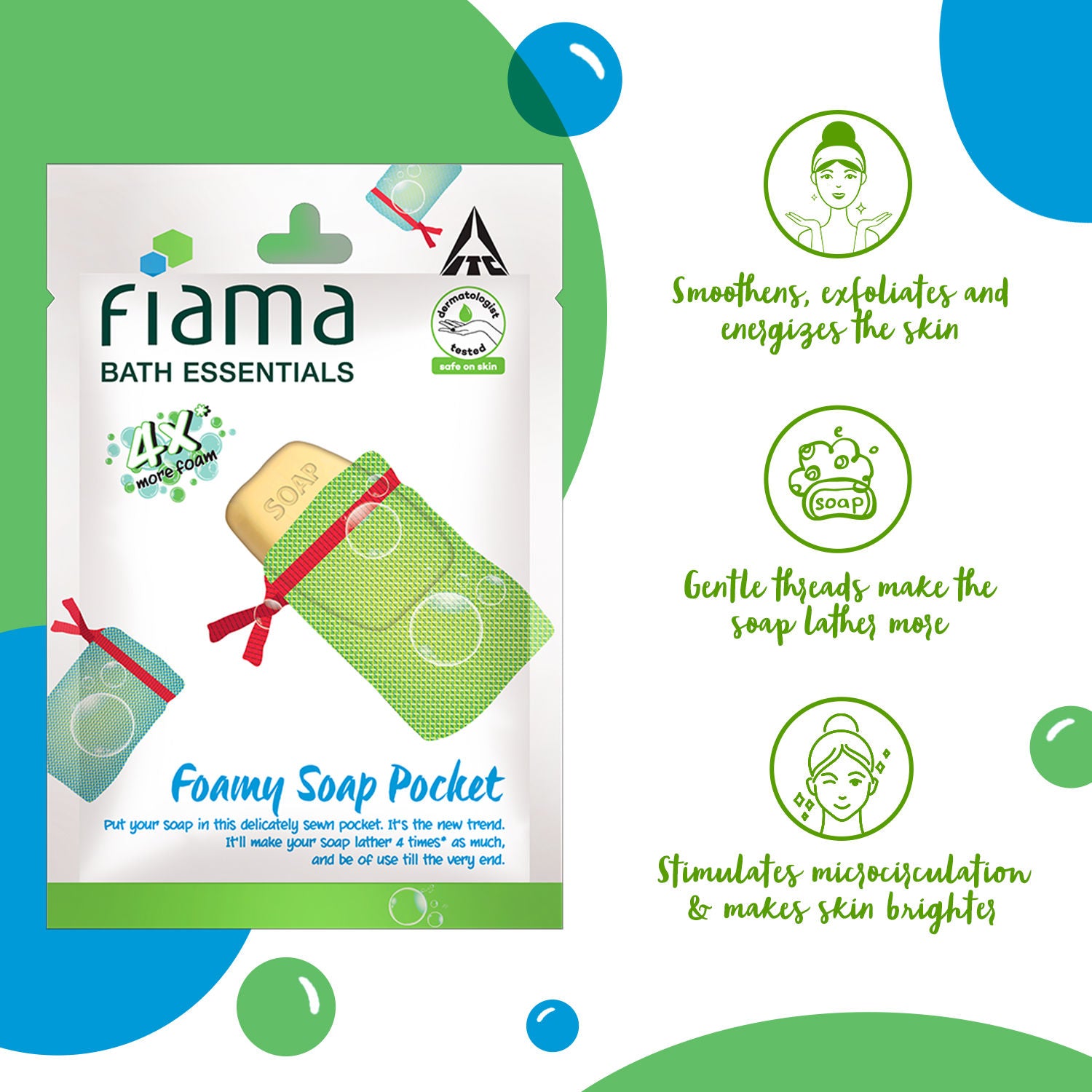 Bath Essentials Foamy Soap Pocket
