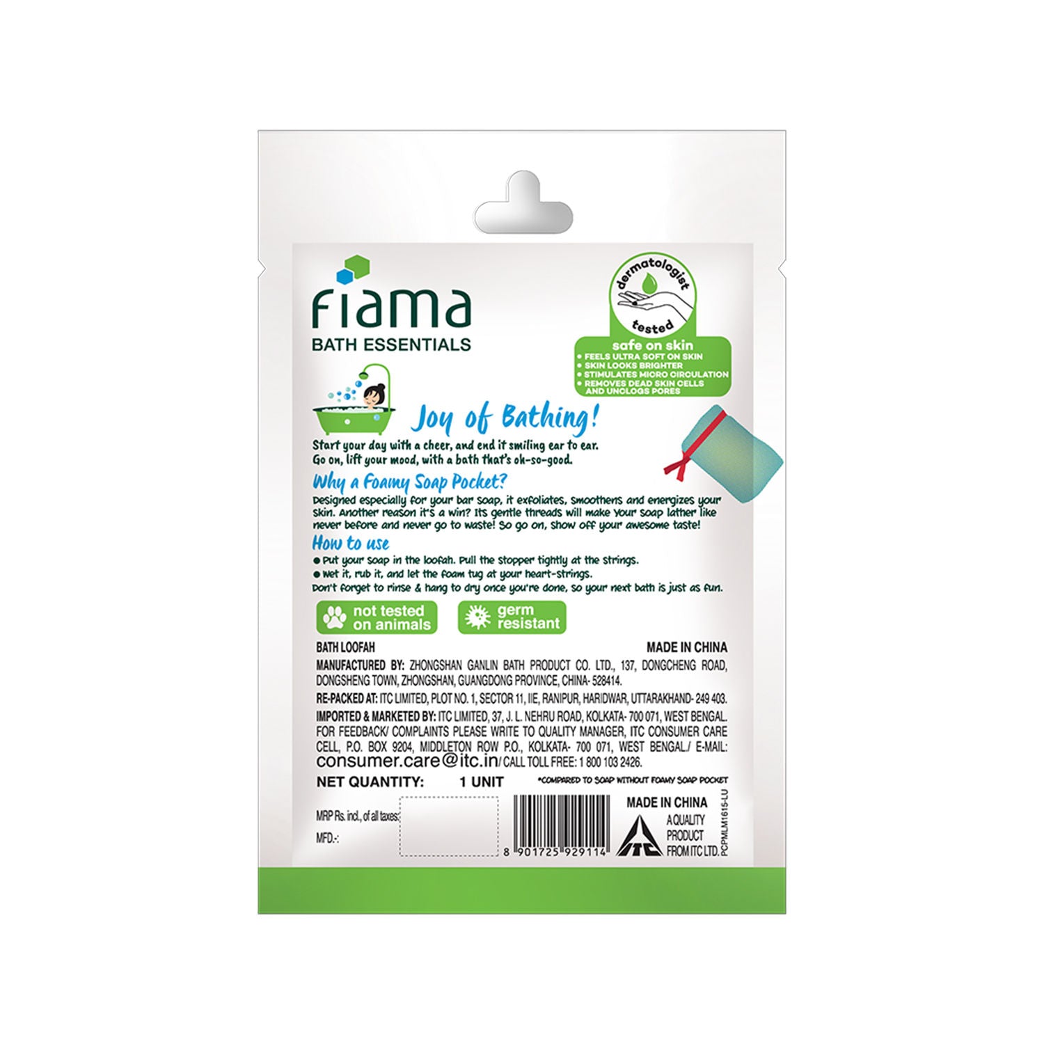 Bath Essentials Foamy Soap Pocket