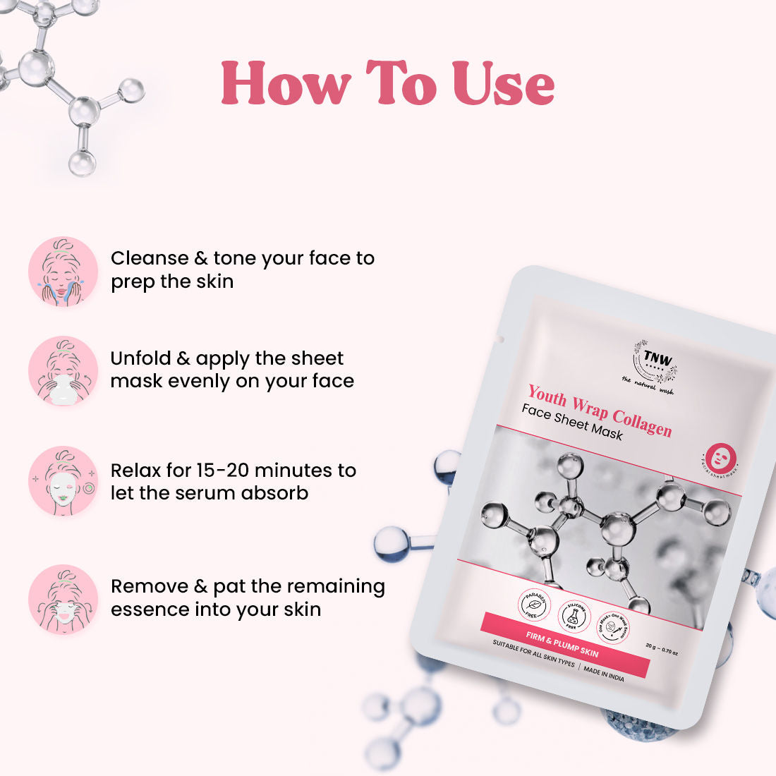Glow Essence Collagen Face Sheet Mask