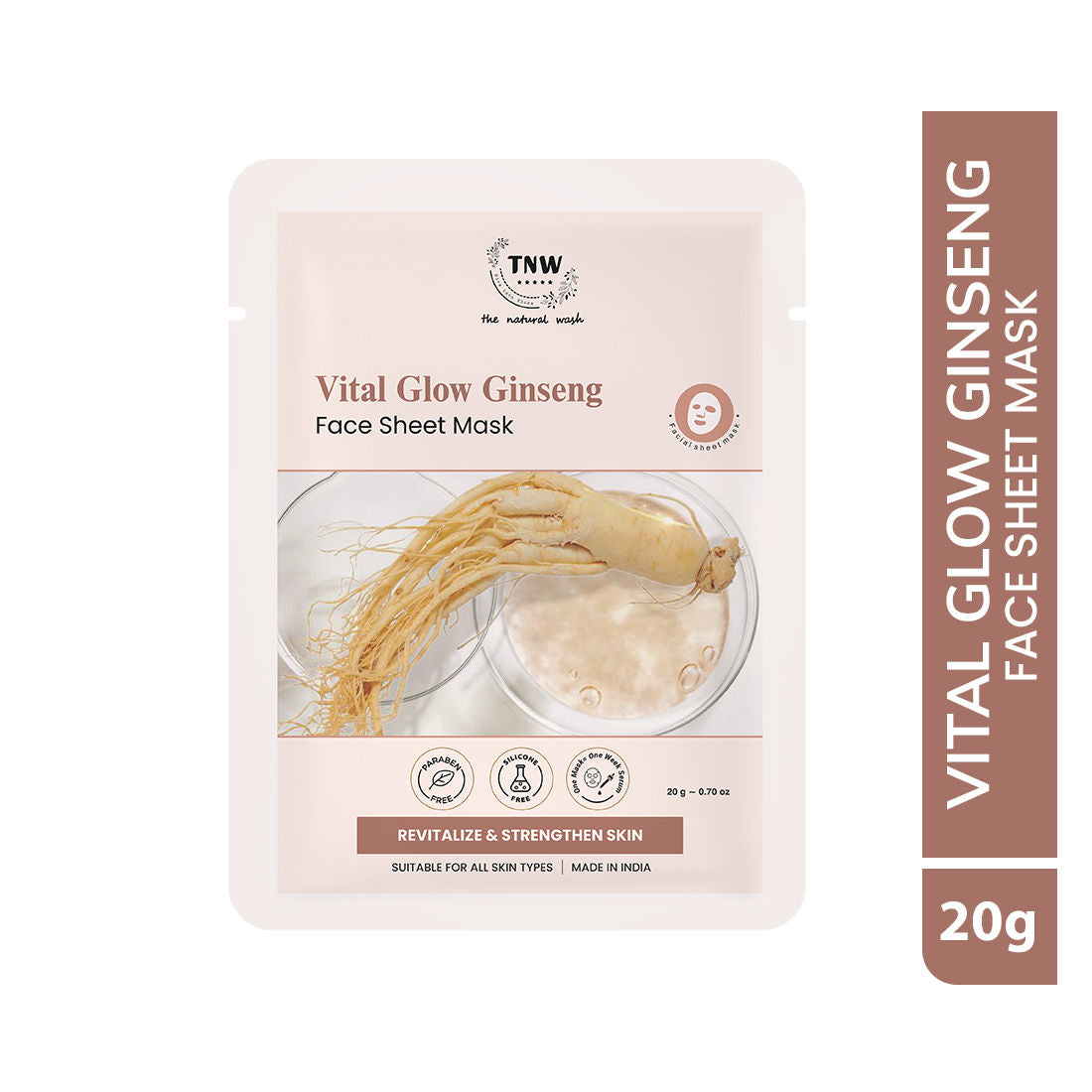 Vital Glow Ginseng Face Sheet Mask