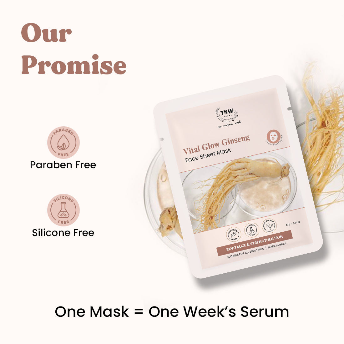 Vital Glow Ginseng Face Sheet Mask