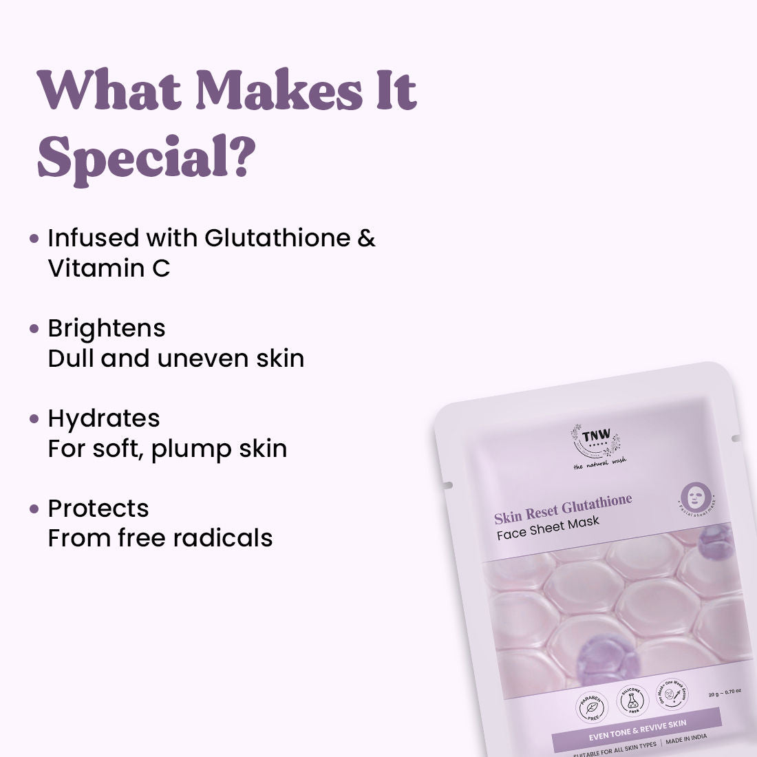 Radiance Boost Glutathione Face Sheet Mask