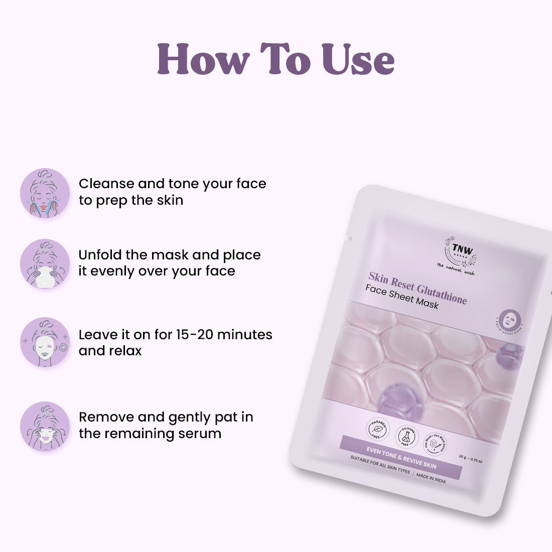 Radiance Boost Glutathione Face Sheet Mask