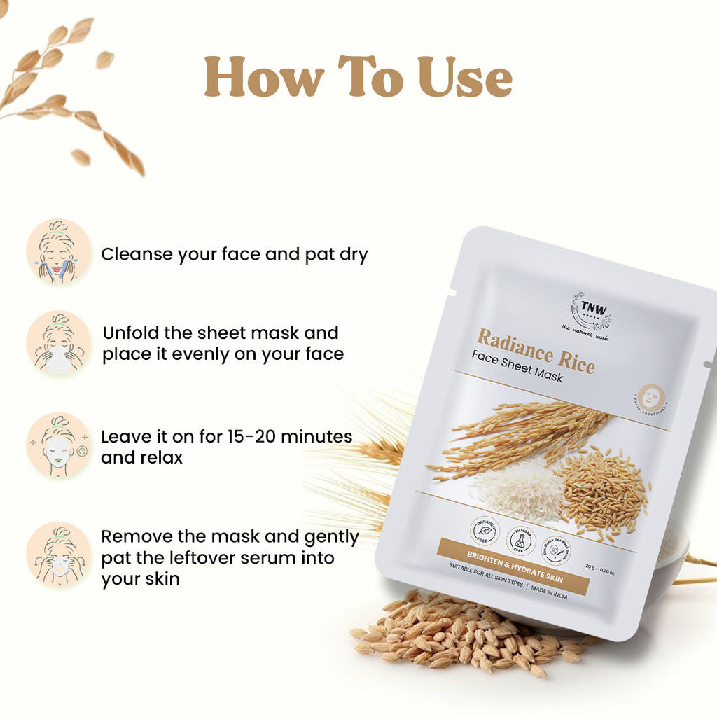 Pure Radiance Rice Face Sheet Mask