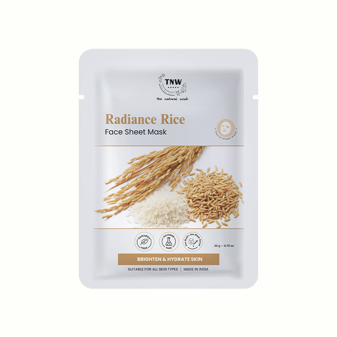 Pure Radiance Rice Face Sheet Mask