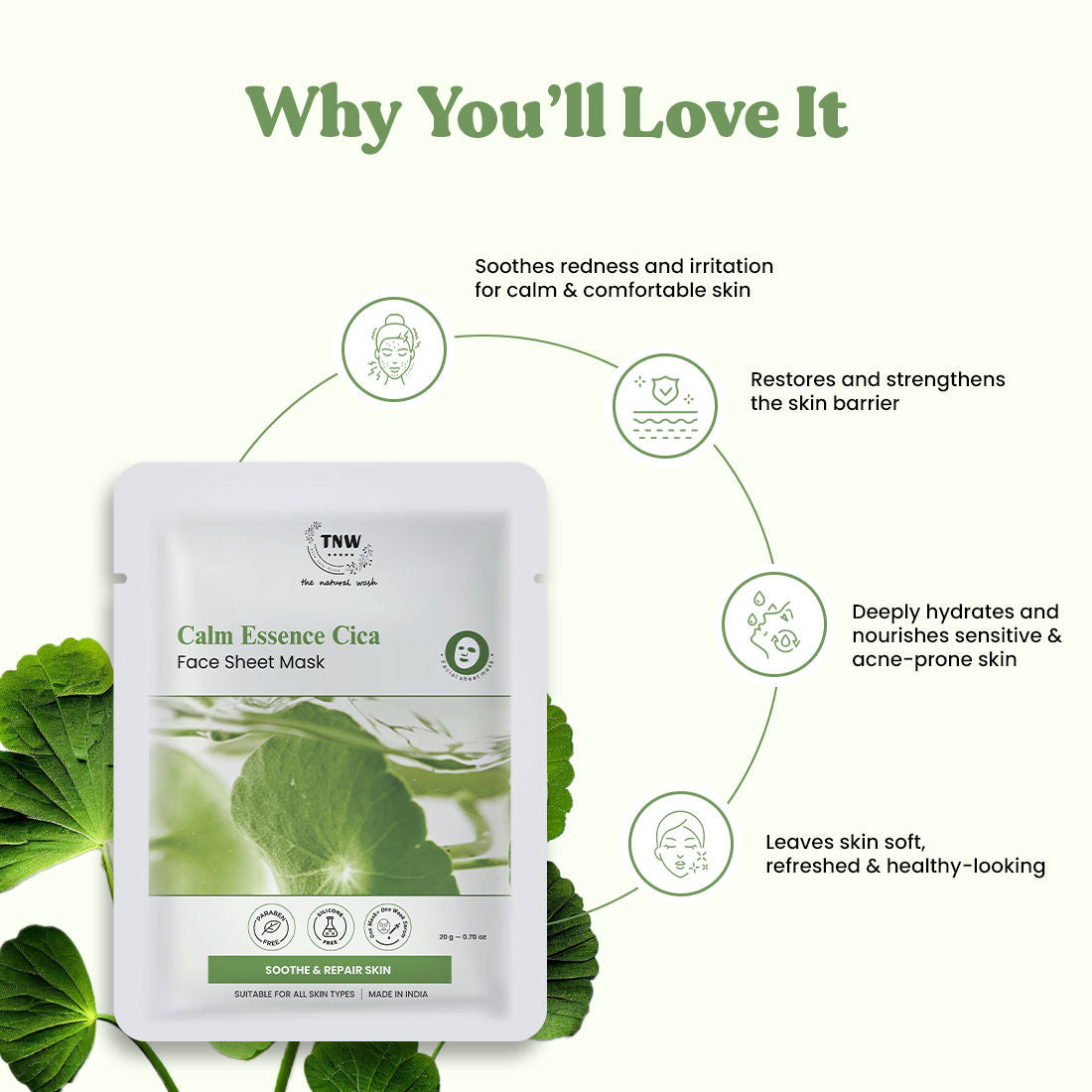 Calm Essence Cica Face Sheet Mask