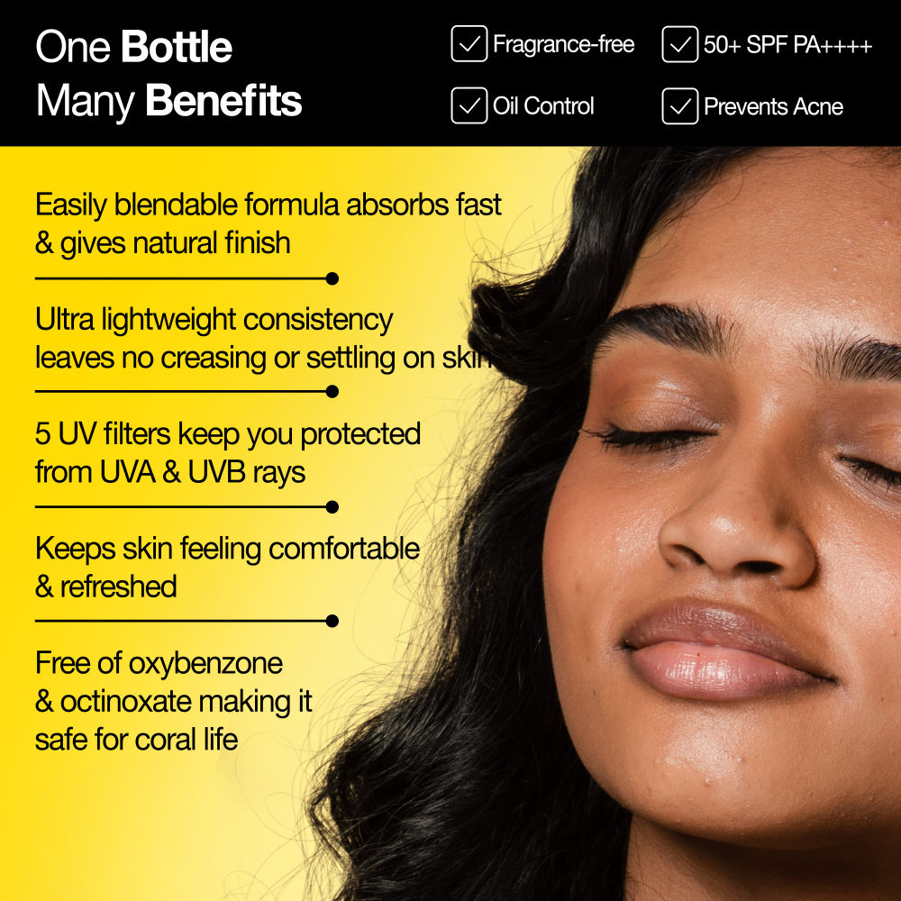 Hyaluronic Sunscreen Invisible Gel SPF 50+ PA++++, for Dry to Oily Skin