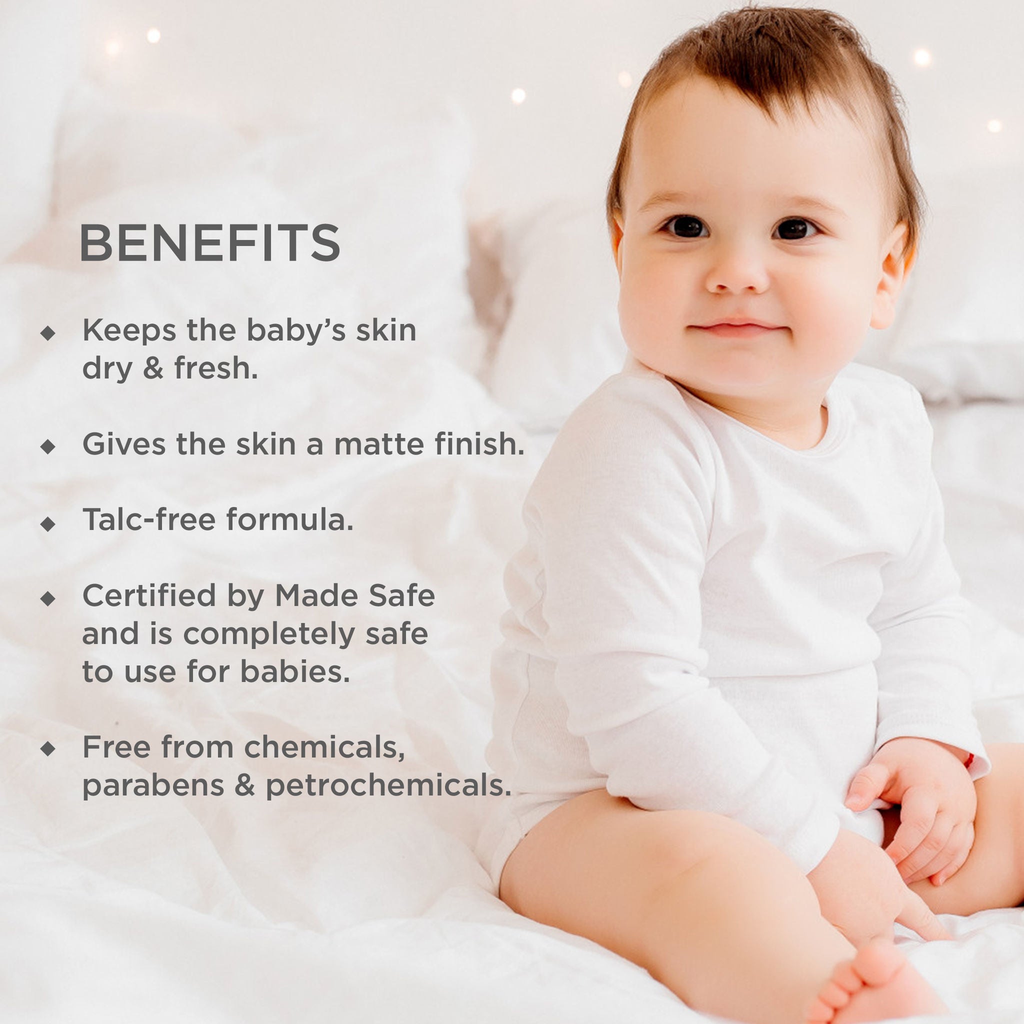 Baby Body Powder Dasapushpadi - Talc Free Natural Baby Powder - Safe & Natural