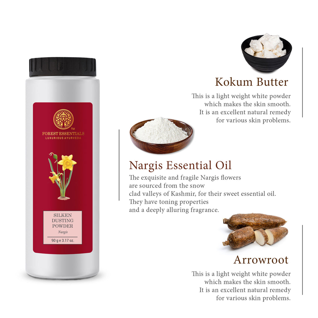 Silken Dusting Powder Nargis Natural Powder - Highly Absorbent