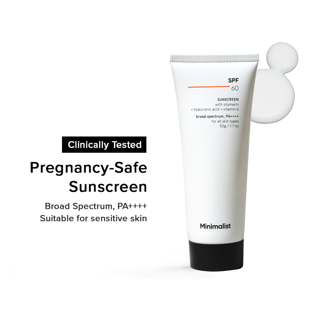 SPF 60 PA ++++ Sunscreen - Pregnancy & Lactation Safe For Sensitive Skin