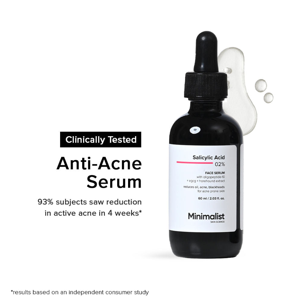 2% Salicylic Acid Face Serum For Blackheads & Whiteheads - 60ml