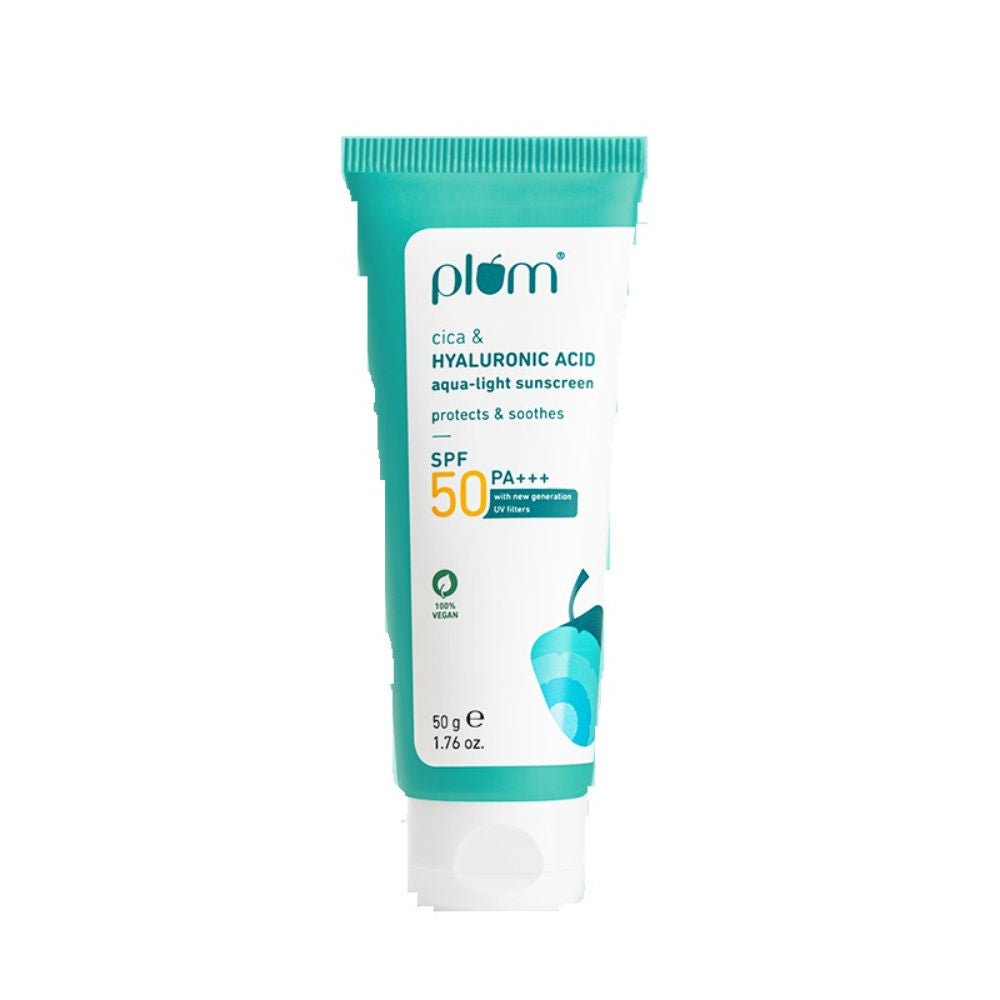 Cica & Hyaluronic Aqua-Light SPF Sunscreen 50 PA+++, For Oily, Normal & DrySkin,SoothesSkin
