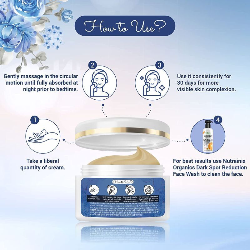 Organics Dark Spot Remover Cream With Skin Whitening Formula