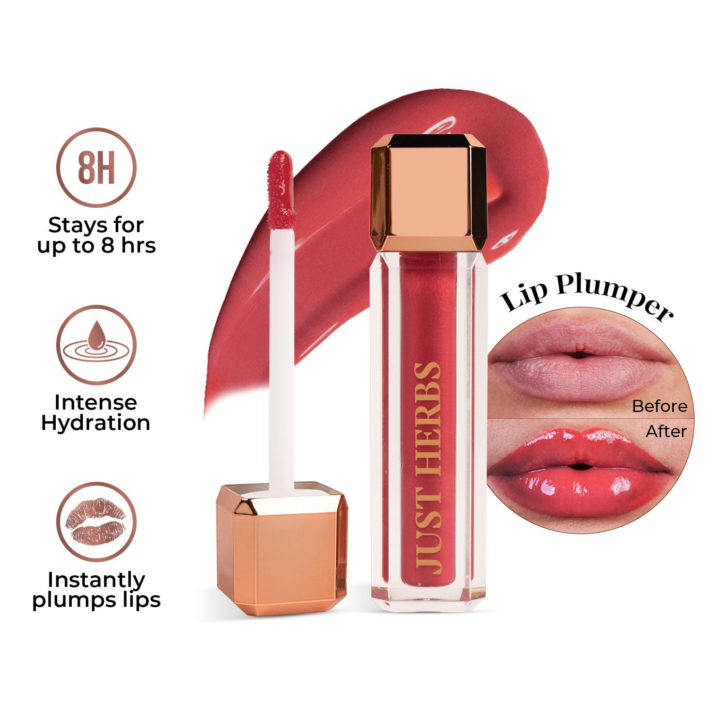 Non Stick Plumping Lip Gloss - Honey Dew
