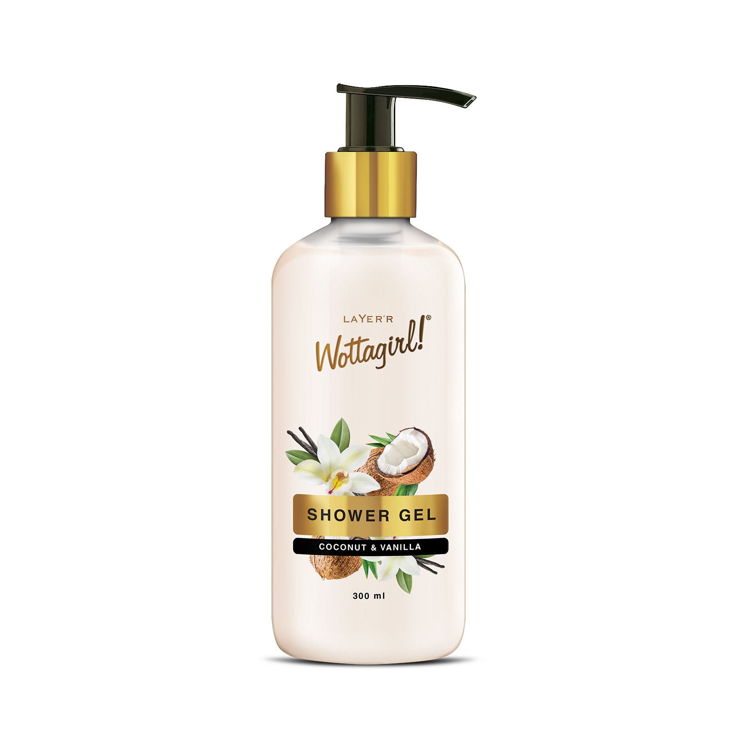 Wottagirl Coconut & Vanilla Shower Gel