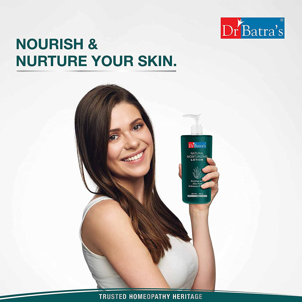 Dr Batra's Moisturized Lotion, Enriched with Aloe Vera & Echinacea, Shield against Dry Skin