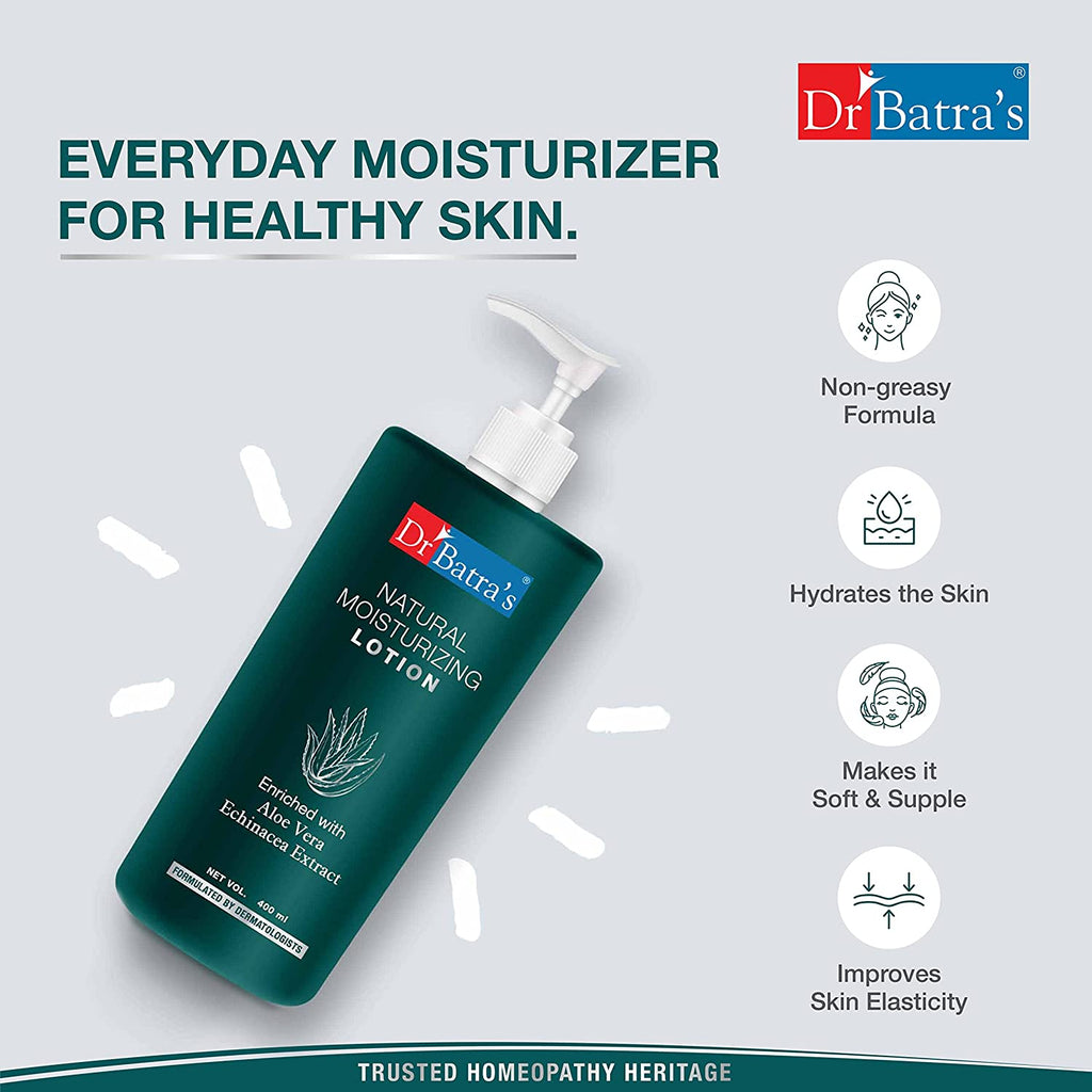 Dr Batra's Moisturized Lotion, Enriched with Aloe Vera & Echinacea, Shield against Dry Skin