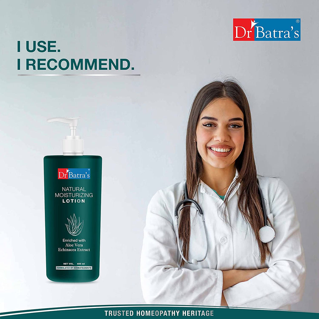 Dr Batra's Moisturized Lotion, Enriched with Aloe Vera & Echinacea, Shield against Dry Skin