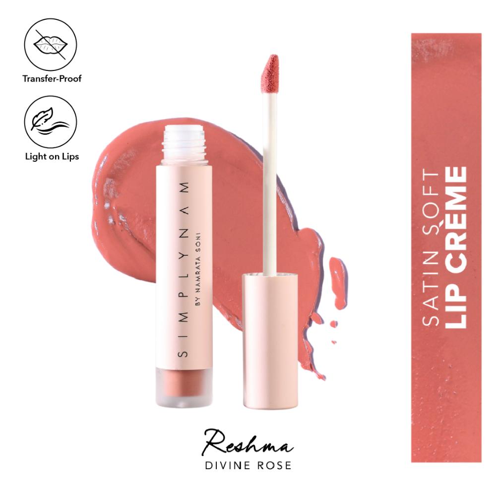 Satin Soft Lip Creme, Hydrating, Botanical Colour for Everyday Lips - Reshma