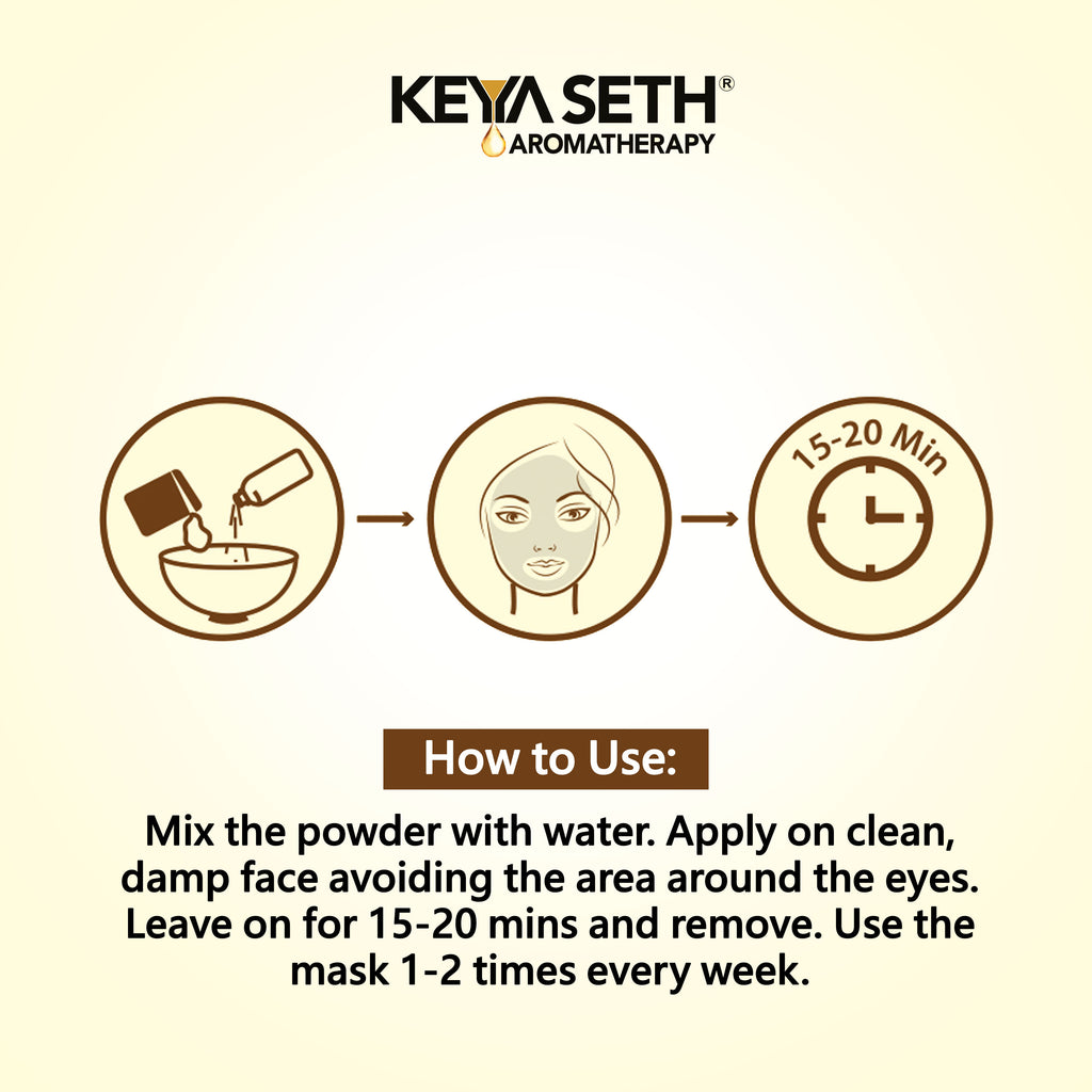 Keya Seth Aromatherapy, 24k Gold Rubber Facial Mask For Brightening & Whitening