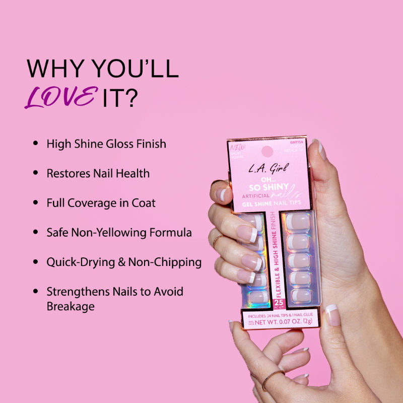 Oh So Shiny Artificial Nail Tips