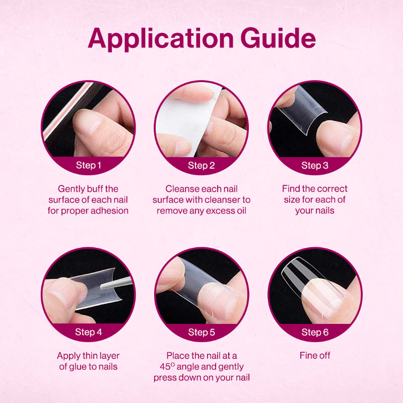 Oh So Shiny Artificial Nail Tips