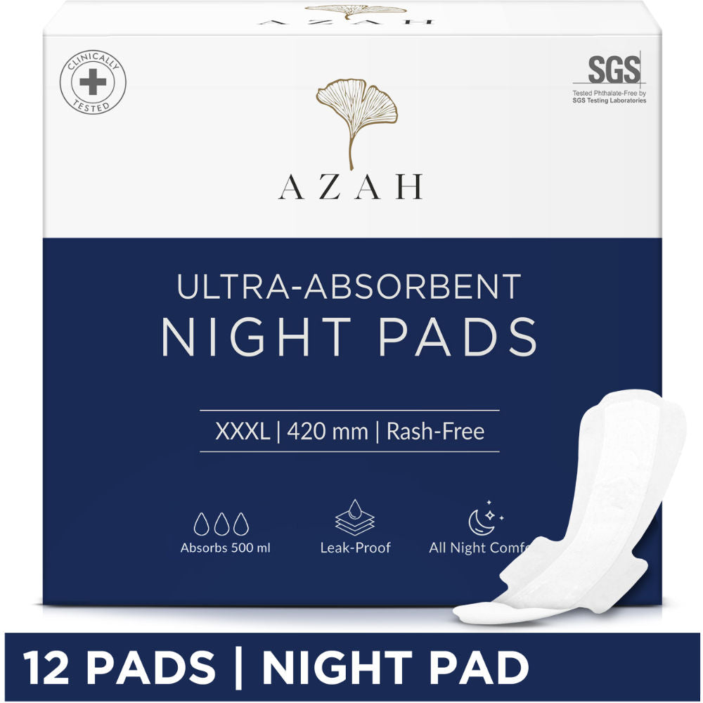 XXXL Night Sanitary Pads For Women,, Extra Large Night Pads , 3x More Leakproof - Box of 25