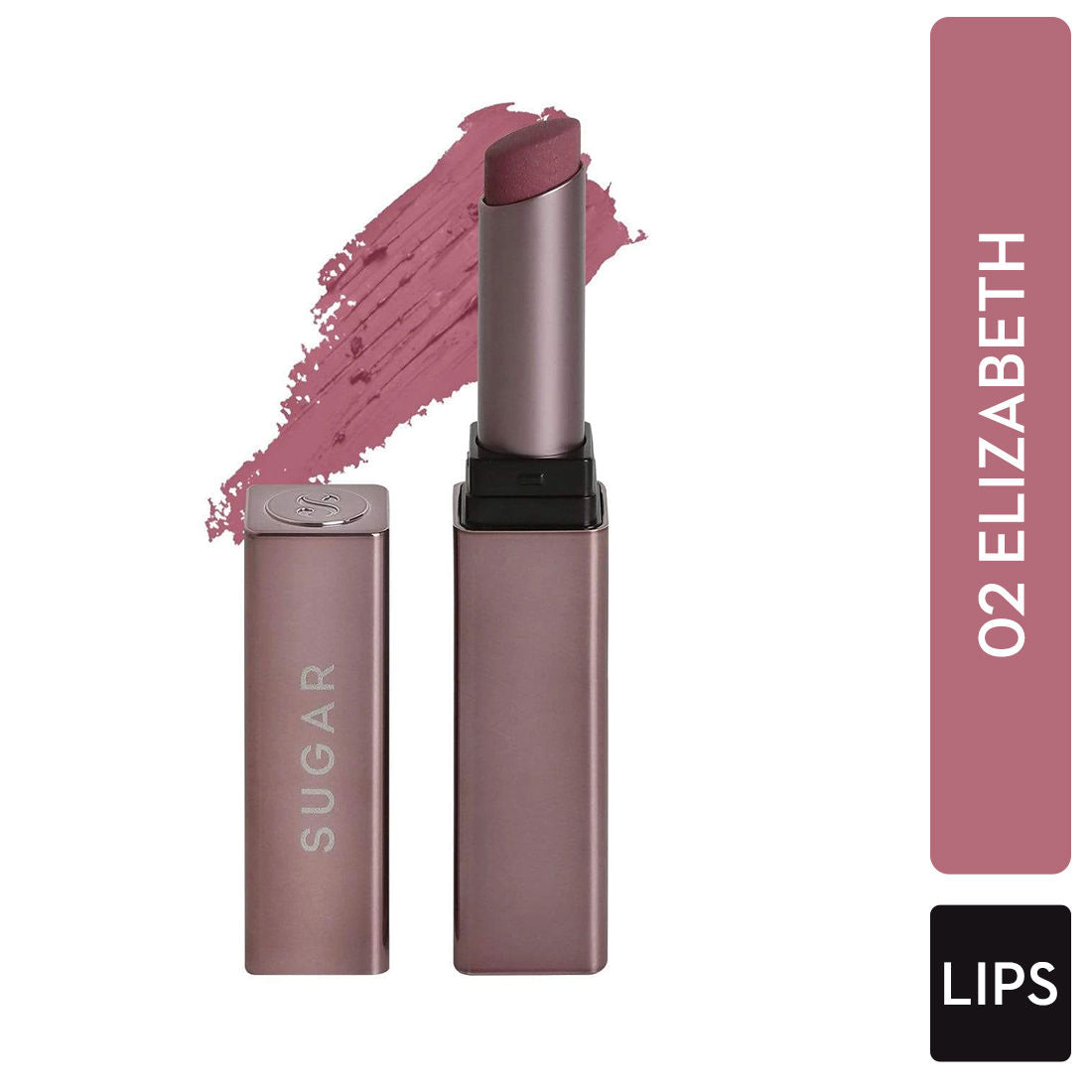 Mettle Satin Lipstick - 02 Elizabeth (Rosy Cheeks Pink)