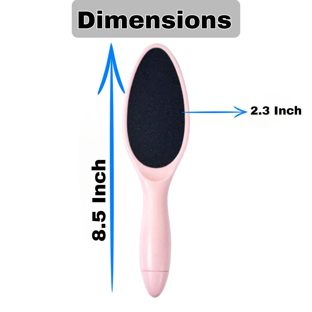 Double Sided Foot Scrubber For Dead Skin Ovel Shape - Color May Vary
