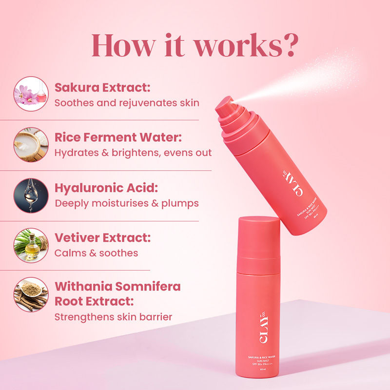 Sakura & Rice Water Sunmist With SPF 50+ PA++++