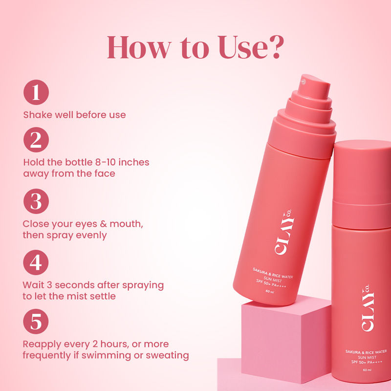 Sakura & Rice Water Sunmist With SPF 50+ PA++++