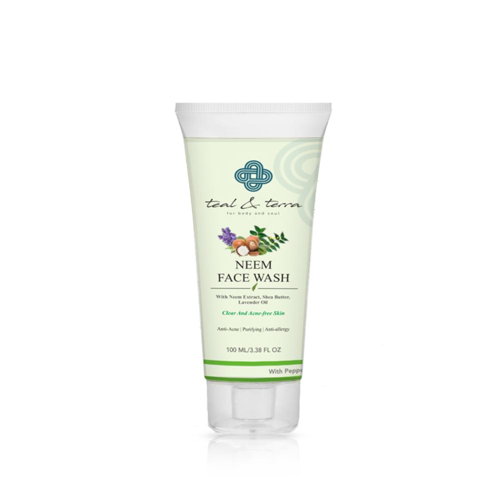 Teal and Terra Neem Face Wash for Purifying, Anti-Acne, Clear Skin
