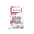 Cats Eye Miler Effect Nude Brown Color Press On Nails