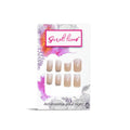 3D Studs Design with White Ombre Color Press On Nails
