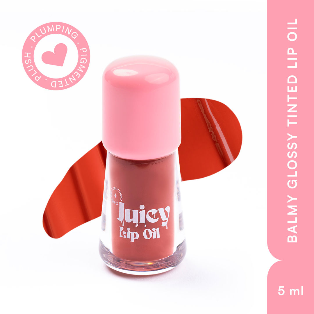 Balmy Glossy Tinted Lip Oil - Brick Rose