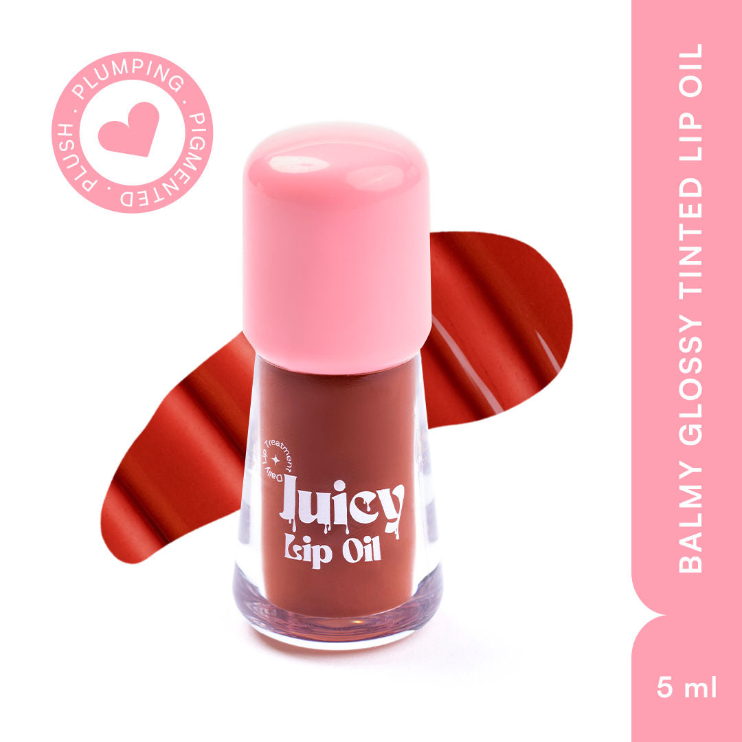 Balmy Glossy Tinted Lip Oil - Tomato Red