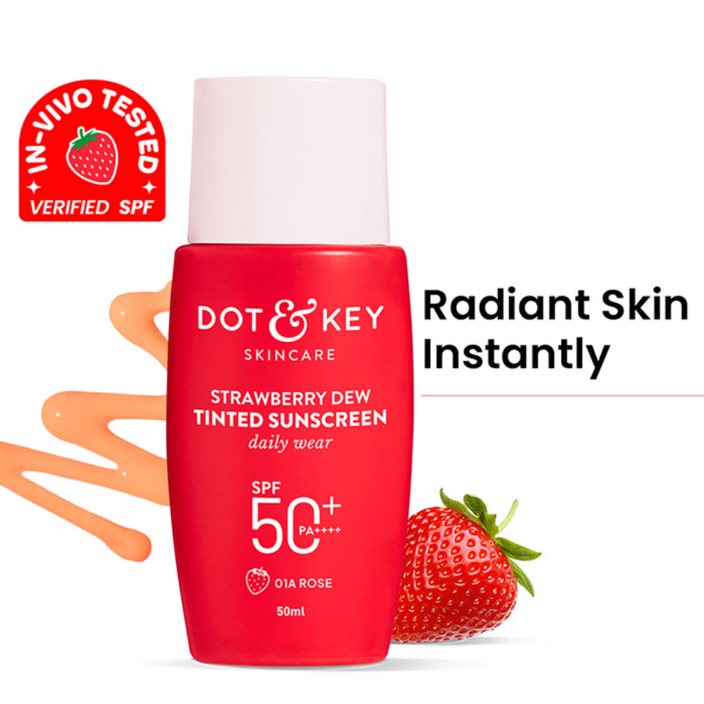 Strawberry Dew Tinted Sunscreen SPF 50+ PA++++ - 01A Rose