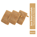 Natural Sun Dried Bath Loofah, Body Sponge, Scrubber for Men & Women, Sustainable Handmade