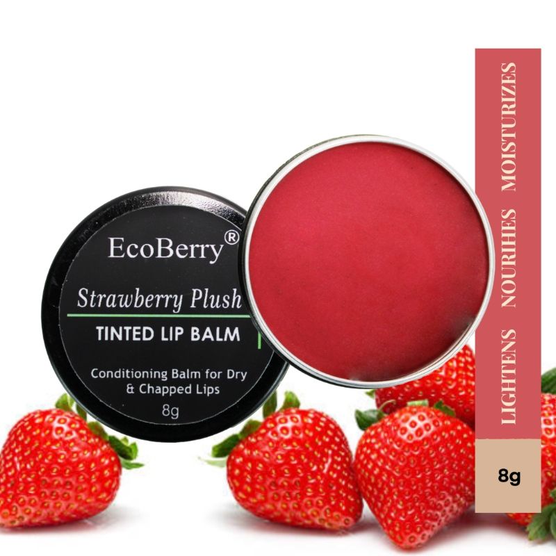 Strawberry Plush Tinted Lip Balm