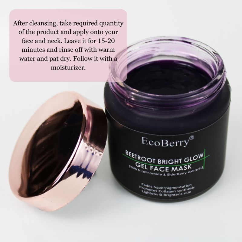 Beetroot Bright Glow Gel Face Mask
