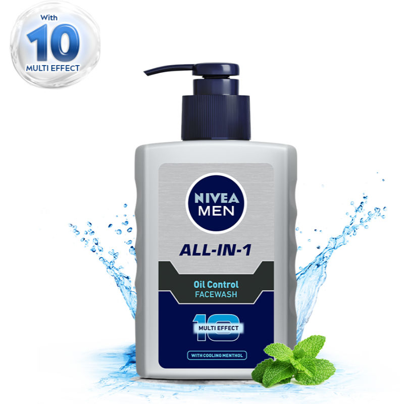 Men Face Wash, Oil Control for 12hr Oil Control with 10x Vitamin C Effect