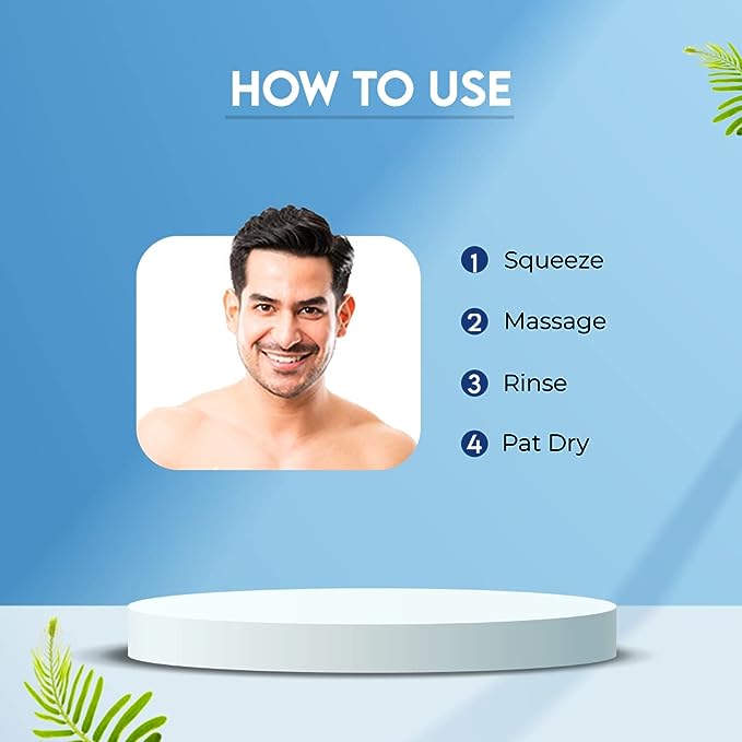Men Moisturising Face Wash 4 in 1