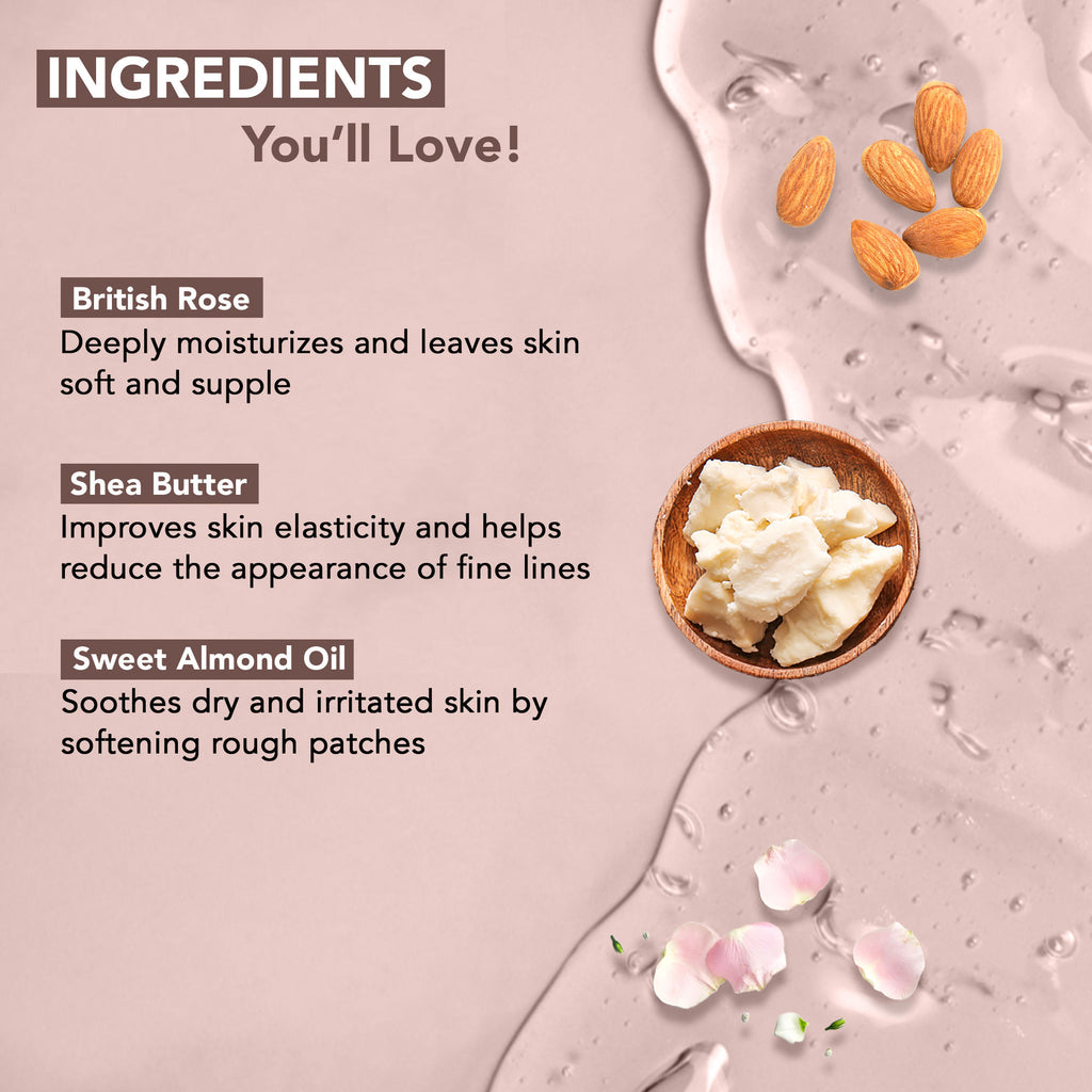 British Rose & Almond Body Wash
