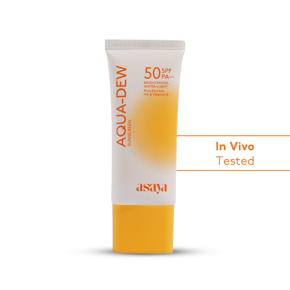 In-Vivo Tested Dewy Sunscreen SPF 50 Lightweight Water Sunscreen, Vitamin E No White Cast