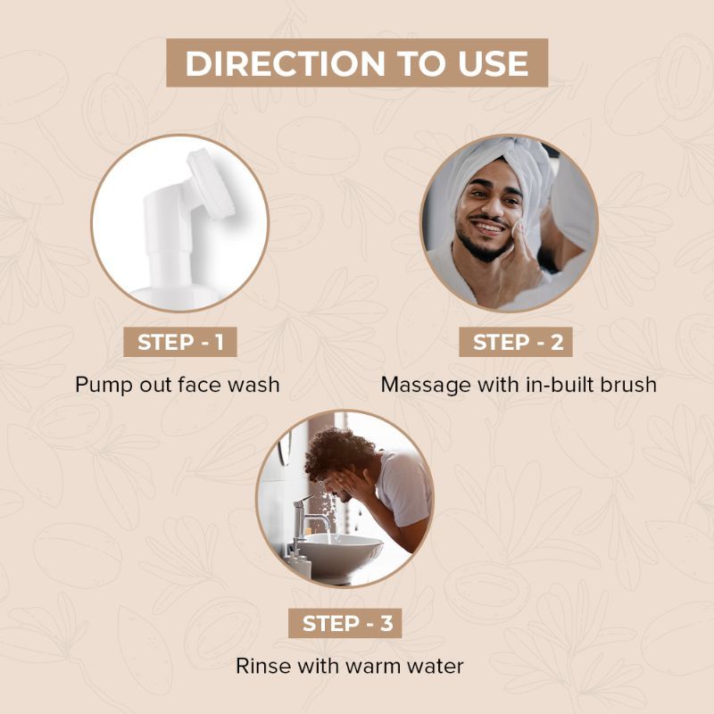 Tea Tree Foaming Face Wash with Built-in Brush For Oil & Acne Control