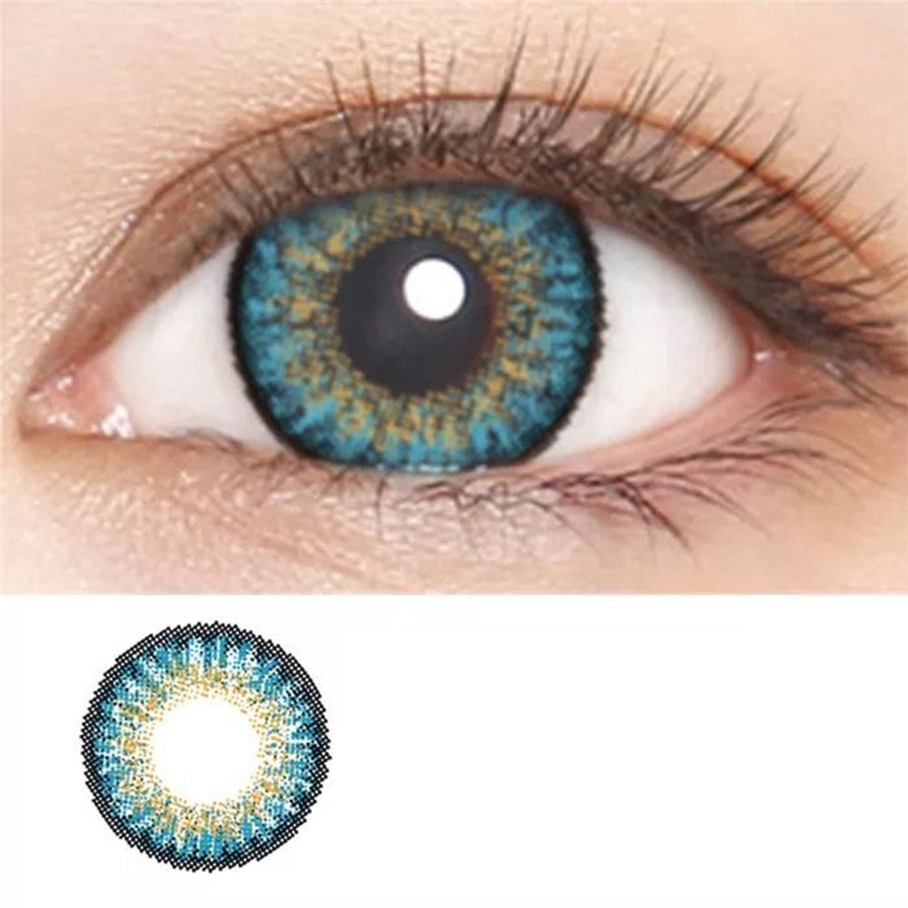 Monthly Colored Contact Lenses Zero Power - Blue